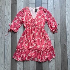 Taylor Orange Floral Dress